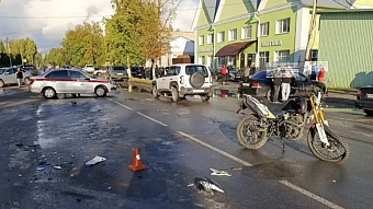 В Мордовии питбайк протаранил «Хонду»