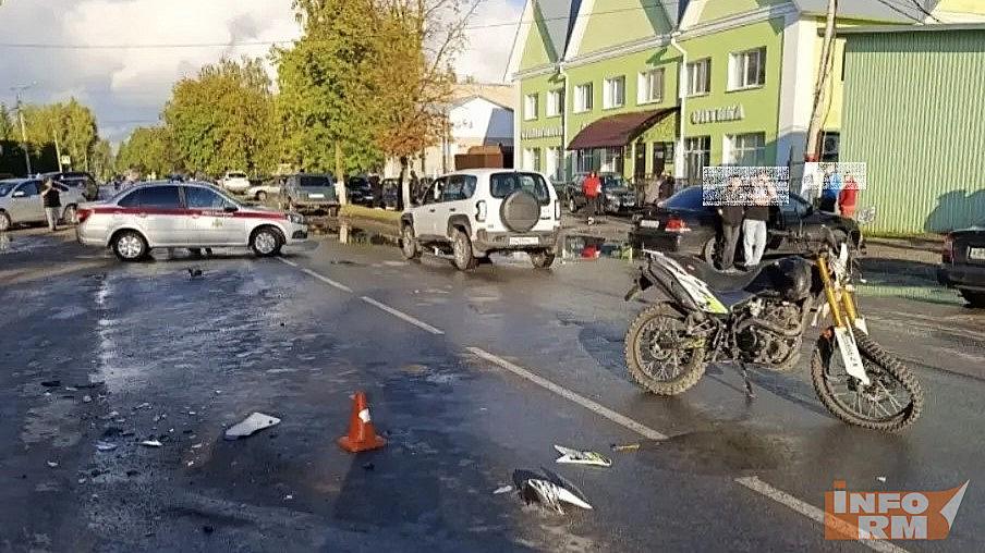 В Мордовии питбайк протаранил «Хонду»