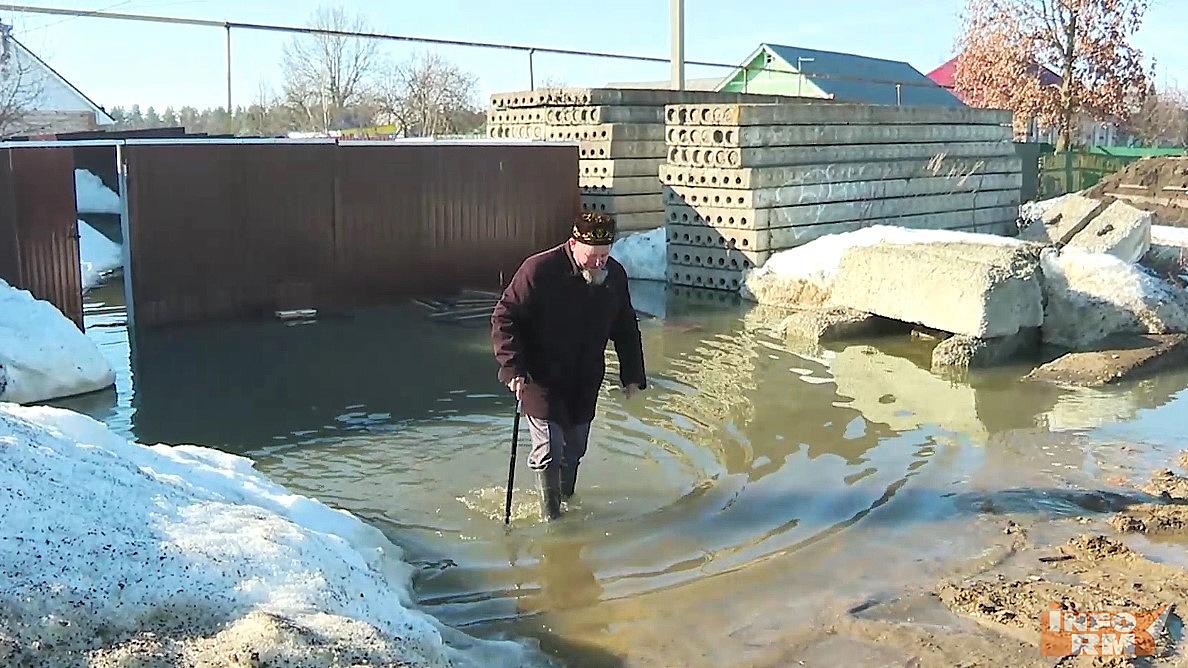 Село в Мордовии затопили паводковые воды
