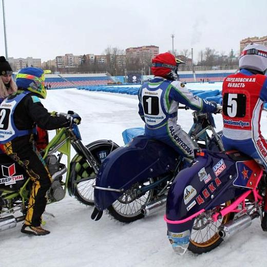 Победитель I этапа командного чемпионата России по мотогонкам на льду в Саранске – «Мега-Лада» из Тольятти 