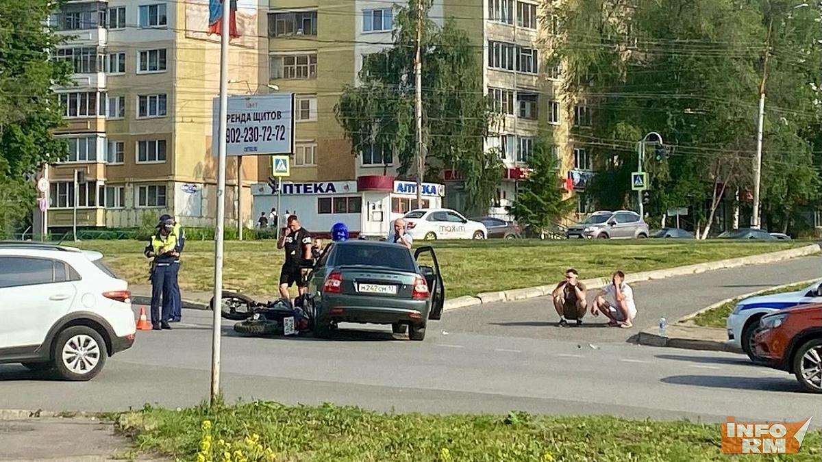 В Саранске сбили мотоциклиста