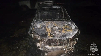 В Мордовии на сельской улице полыхнула «Гранта»