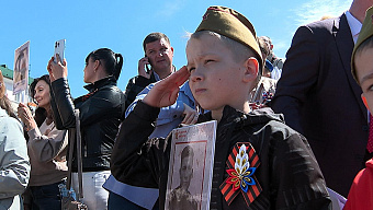 По Саранску торжественно прошёл парад Великой Победы