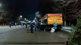 Жители Саранска спешат на ярмарку за ёлками и сахаром