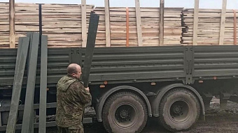 Из Мордовии в зону СВО отправили пиломатериалы