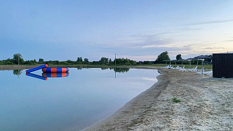 Дракинцы получили ещё один благоустроенный пруд с водными батутами и спорткомплексом