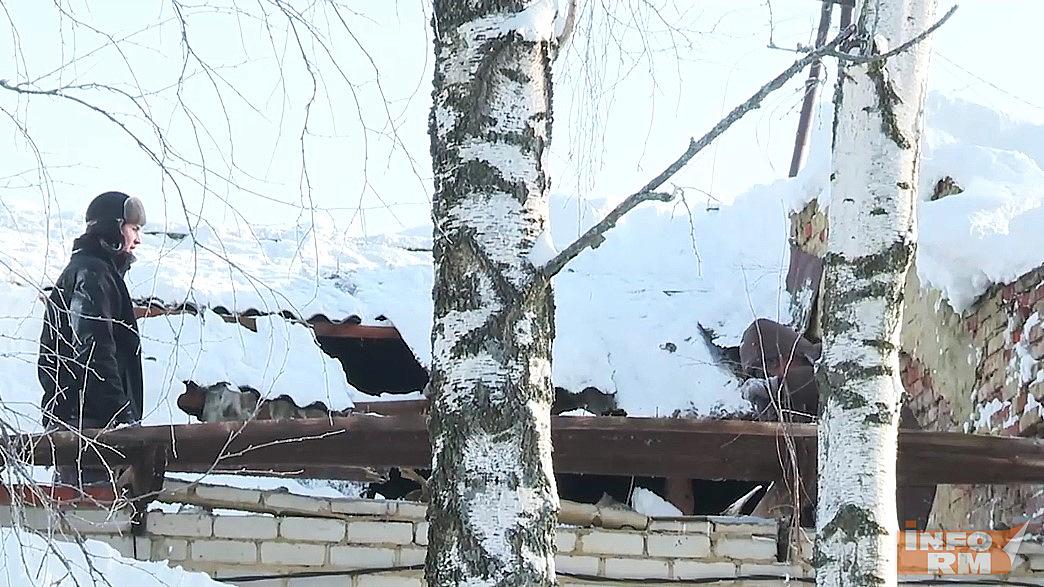 В Мордовии под тяжестью снега рухнула кровля многоквартирного дома