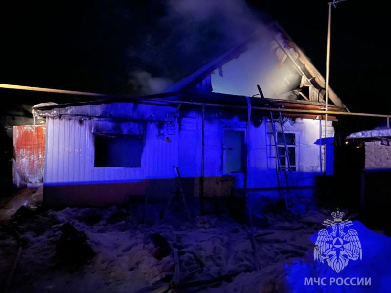 В Мордовии сгорел дом на улице Тельмана
