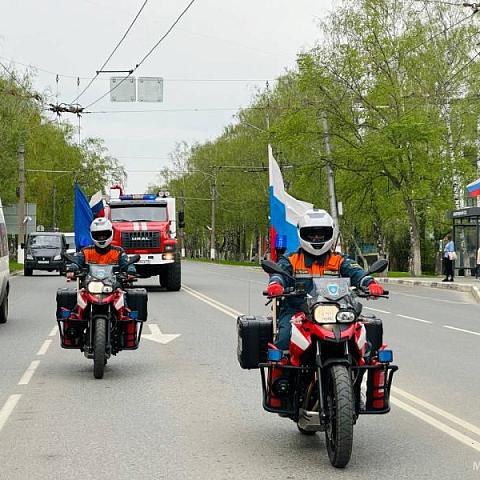 В Саранске состоялся автопробег пожарной техники